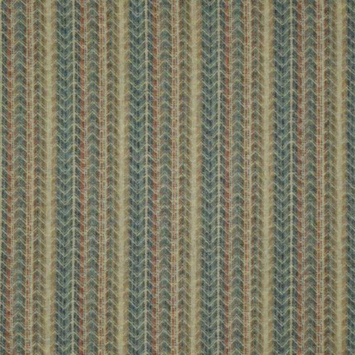 Anderson Interiors Fabric in Aqua/Rust by MOON.